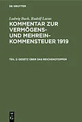 PDF Gesetz über das Reichsnotopfer von Ludwig Buck, Rudolf Lucas