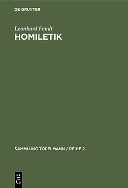E-Book (pdf) Homiletik von Leonhard Fendt