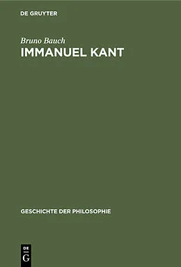 E-Book (pdf) Immanuel Kant von Bruno Bauch
