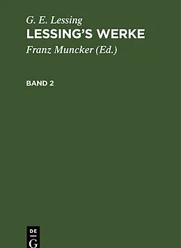 E-Book (pdf) Lessings Werke. Band 2 von G. E. Lessing