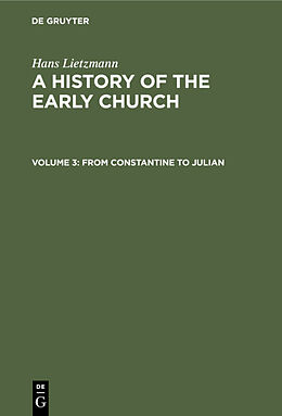 Livre Relié From Constantine to Julian de Hans Lietzmann