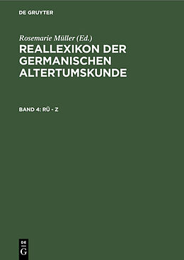 Fester Einband Reallexikon der Germanischen Altertumskunde / Rü - Z von Johannes Hoops