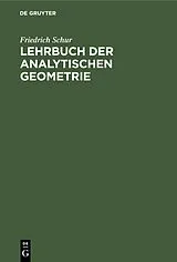 E-Book (pdf) Lehrbuch der Analytischen Geometrie von Friedrich Schur