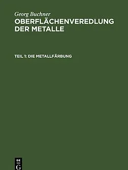 E-Book (pdf) Die Metallfärbung von Georg Buchner