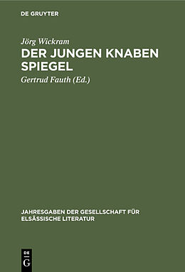 E-Book (pdf) Der jungen Knaben Spiegel von Jörg Wickram