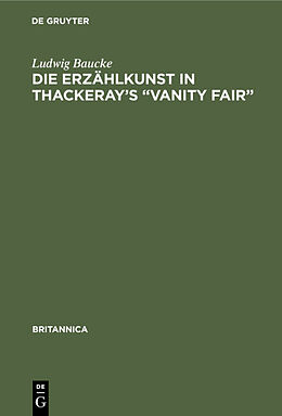 E-Book (pdf) Die Erzählkunst in Thackerays Vanity Fair von Ludwig Baucke