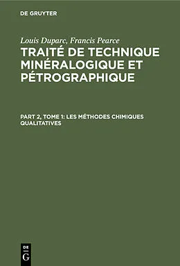 E-Book (pdf) Les méthodes chimiques qualitatives von Louis Duparc, Francis Pearce