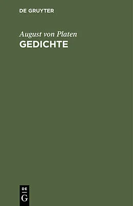 E-Book (pdf) Gedichte von August von Platen