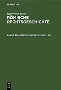 E-Book (pdf) Staatsrecht und Rechtsquellen von Robert Von Mayr