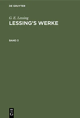 E-Book (pdf) Lessings Werke. Band 3 von G. E. Lessing