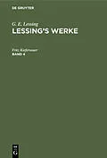 E-Book (pdf) Lessings Werke. Band 4 von G. E. Lessing