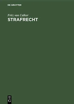 E-Book (pdf) Strafrecht von Fritz van Calker