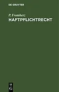 E-Book (pdf) Haftpflichtrecht von P. Fromherz