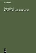 PDF Poetische Abende von Rudolph Genée