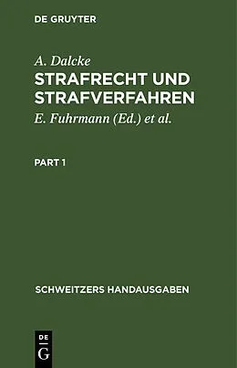 E-Book (pdf) Strafrecht und Strafverfahren von A. Dalcke