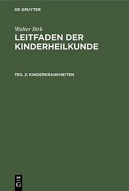 E-Book (pdf) Kinderkrankheiten von Walter Birk