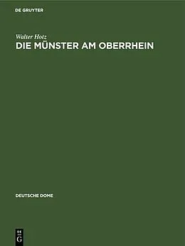 E-Book (pdf) Die Münster am Oberrhein von Walter Hotz