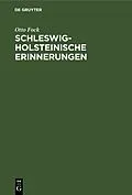 E-Book (pdf) Schleswig-Holsteinische Erinnerungen von Otto Fock