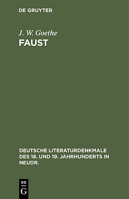 Fester Einband Faust von J. W. Goethe