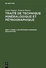 Fester Einband Les méthodes chimiques qualitatives von Francis Pearce, Louis Duparc