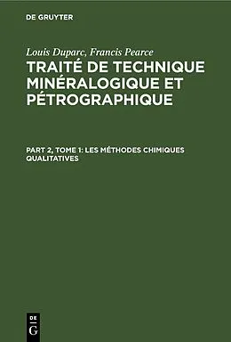 E-Book (pdf) Les méthodes chimiques qualitatives von Louis Duparc, Francis Pearce
