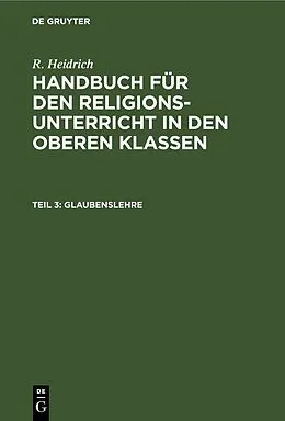 E-Book (pdf) Glaubenslehre von R. Heidrich