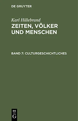 E-Book (pdf) Culturgeschichtliches von Karl Hillebrand