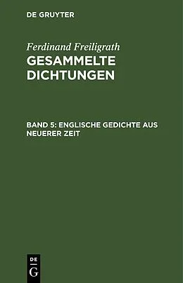 PDF Englische Gedichte aus neuerer Zeit von Ferdinand Freiligrath