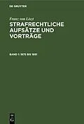 E-Book (pdf) 1875 bis 1891 von Franz v. Liszt