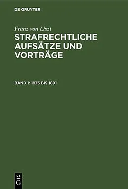 E-Book (pdf) 1875 bis 1891 von Franz v. Liszt