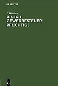 PDF Bin ich gewerbesteuerpflichtig? von P. Günther