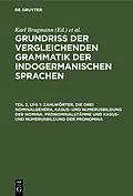 E-Book (pdf) Zahlwörter, die drei Nominalgenera, Kasus- und Numerusbildung der Nomina. Pronominalstämme und Kasus- und Numerusbildung der Pronomina von Karl Brugmann