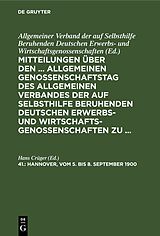 E-Book (pdf) Mitteilungen über den ... Allgemeinen Genossenschaftstag des Allgemeinen... / Hannover, vom 5. bis 8. September 1900 von 