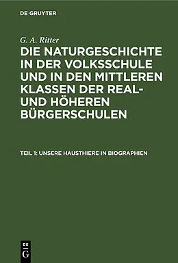 PDF Unsere Hausthiere in Biographien von G. A. Ritter