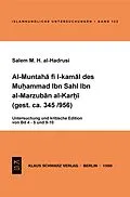 E-Book (pdf) Al-Muntaha fi l-kamal des Muhammad Ibn Sahl Ibn al-Marzuban al-Karhi (gest. ca. 345/956) von Salem M. H. al-Hadrusi