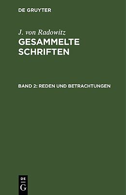 E-Book (pdf) J. von Radowitz: Gesammelte Schriften / Reden und Betrachtungen von I. v. Radowitz