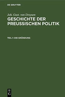 E-Book (pdf) Die Gründung von Joh. Gust. Droysen