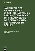 PDF Jahrbuch der Akademie der Wissenschaften zu Berlin / Yearbook of... / 19901992 von 
