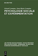 eBook (pdf) Psychologie sociale et expérimentation de Gérard Lemaine, Jean-Marie Lemaine
