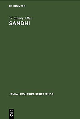 eBook (pdf) Sandhi de W. Sidney Allen