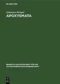 E-Book (pdf) Apoxysmata von Johannes Hempel