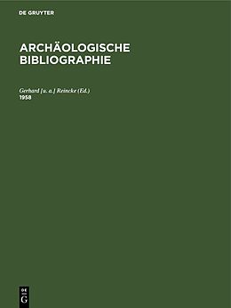 E-Book (pdf) Archäologische Bibliographie / 1958 von 