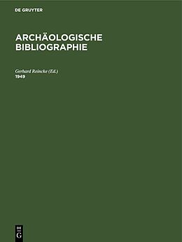 Fester Einband Archäologische Bibliographie / 1949 von 