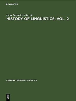 Livre Relié History of Linguistics, Vol. 2 de 