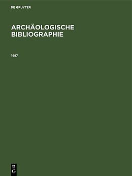 E-Book (pdf) Archäologische Bibliographie / 1987 von 