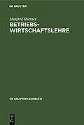 E-Book (pdf) Betriebswirtschaftslehre von Manfred Hüttner