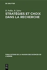 Fester Einband Stratégies et choix dans la recherche von G. Lemaine, M. Clémençon, A. Gomis