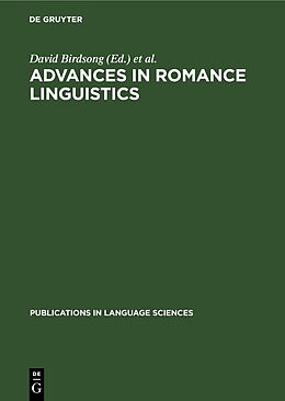 Livre Relié Advances in Romance Linguistics de 