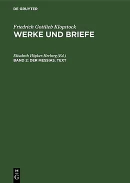 PDF Der Messias. Text von Friedrich Gottlieb Klopstock