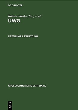 Fester Einband UWG / Einleitung von 